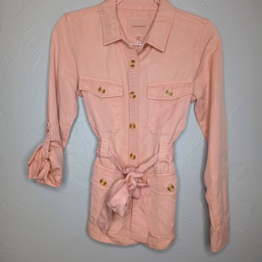 Thread & Supply Peach Utility Jacket